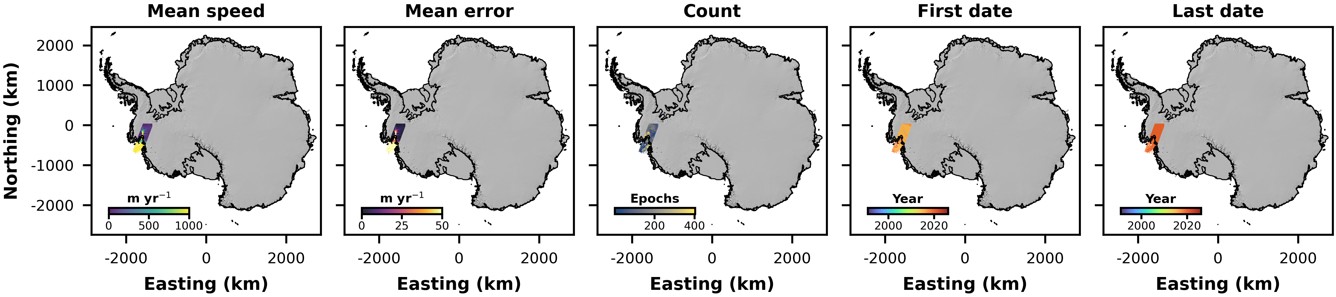 ENVEO Pine Island data overview