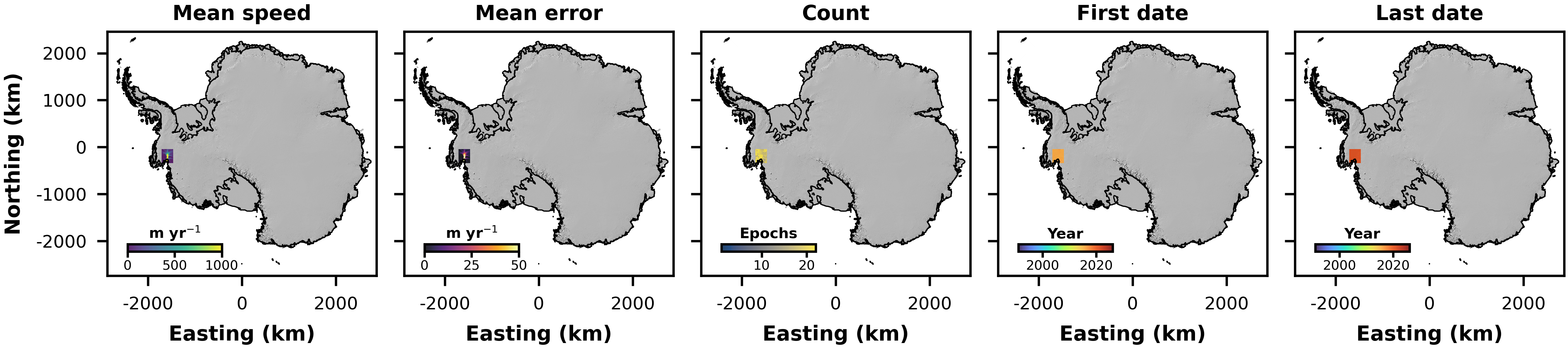 Joughin Sentinel-1 Pine Island data overview