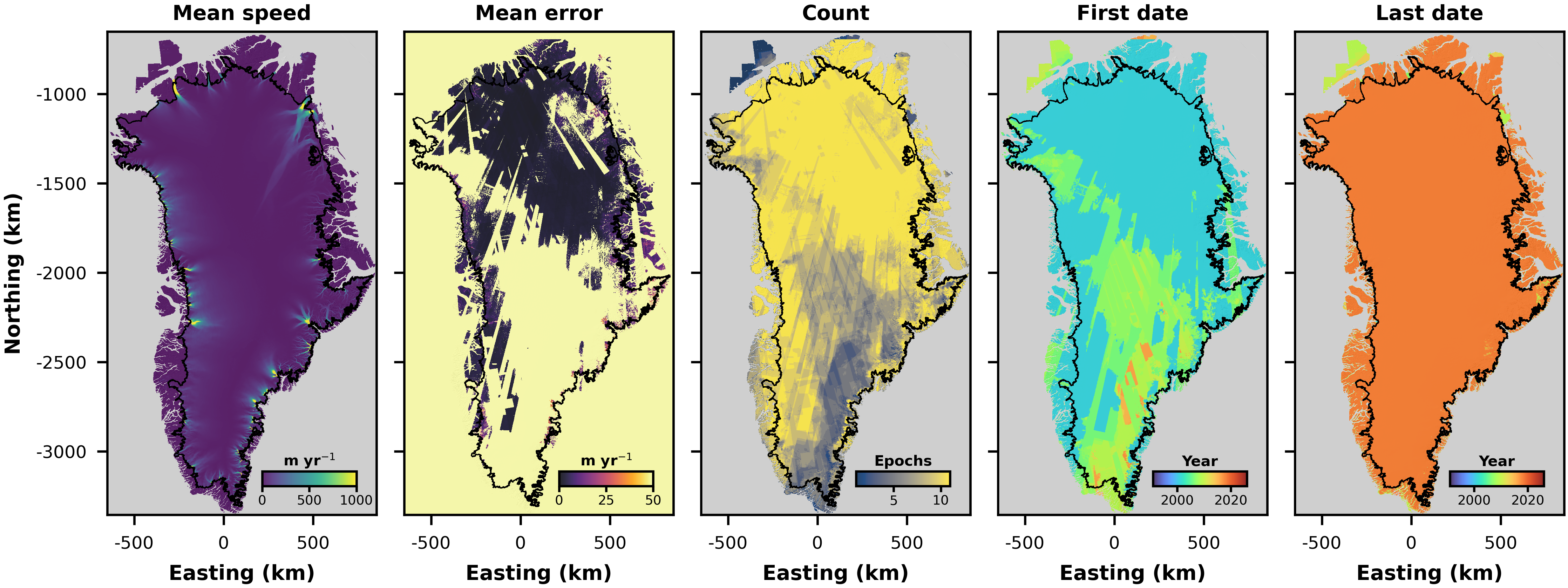 MEaSUREs winter data overview